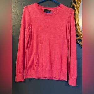 Banana Republic Coral-Pink Crewneck Sweater